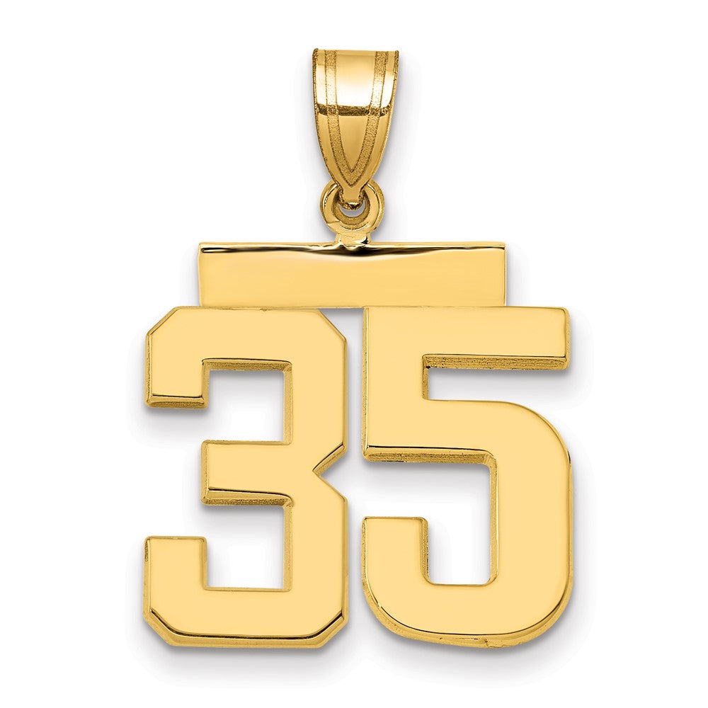 Charlie & Co Jewelry | 14k Medium Polished Number 35 Charm - Model MP35