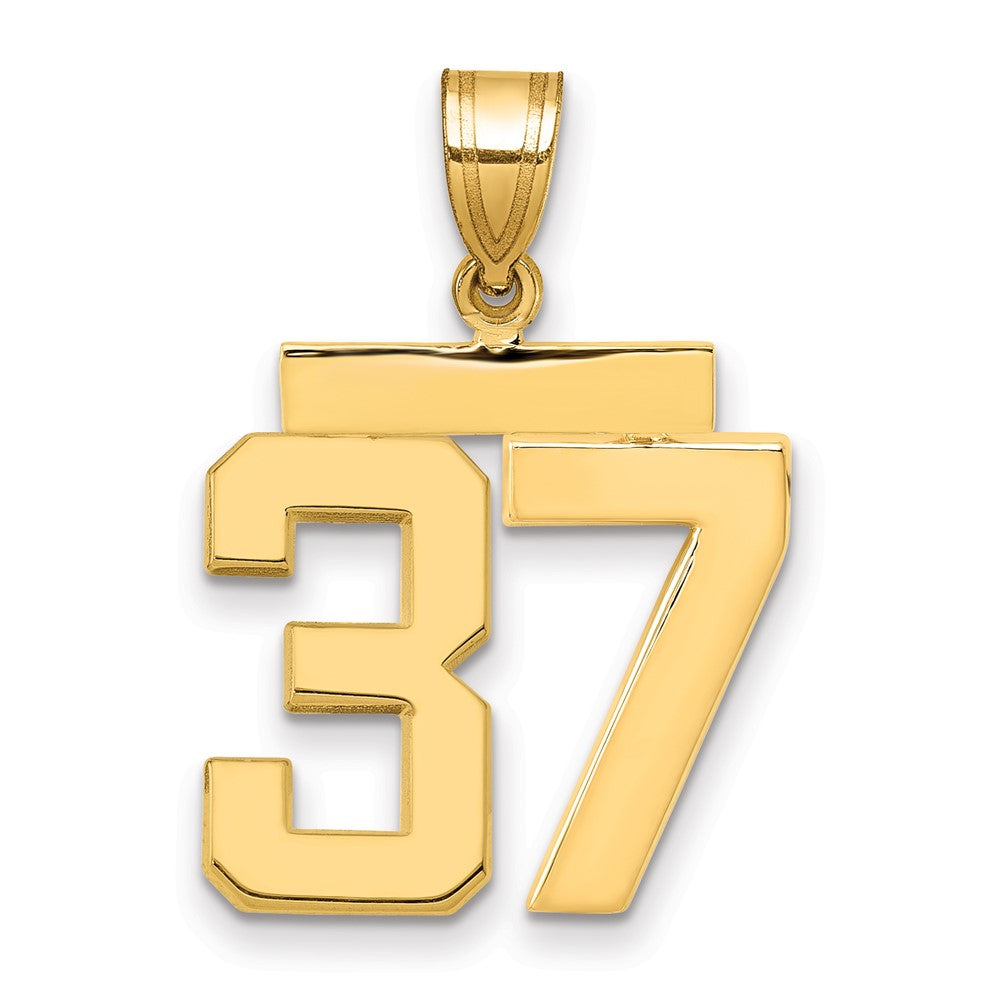 Charlie & Co Jewelry | 14k Medium Polished Number 37 Charm - Model MP37