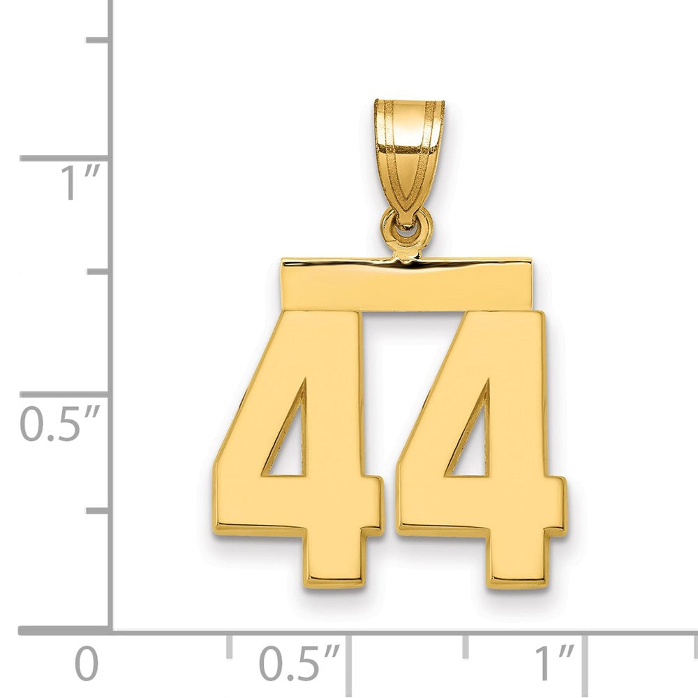 Charlie & Co Jewelry | 14k Medium Polished Number 44 Charm - Model MP44