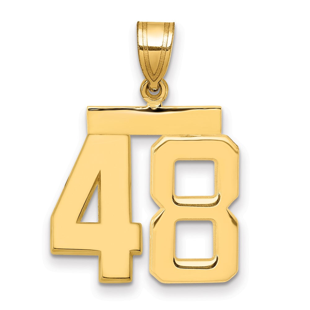 Charlie & Co Jewelry | 14k Medium Polished Number 48 Charm - Model MP48