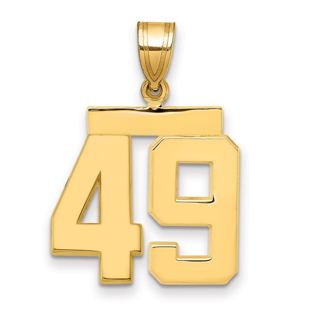 Charlie & Co Jewelry | 14k Medium Polished Number 49 Charm - Model MP49