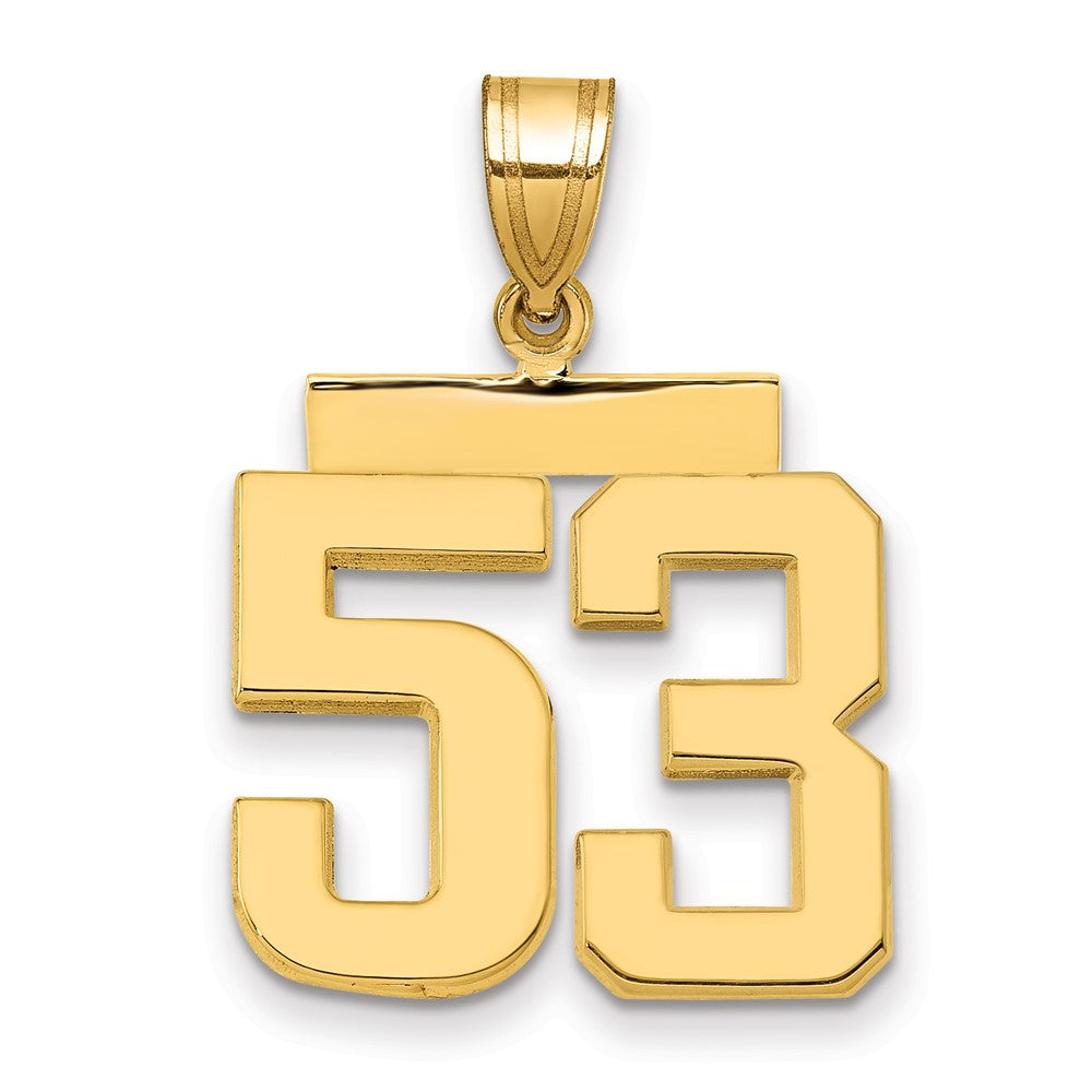 Charlie & Co Jewelry | 14k Medium Polished Number 53 Charm - Model MP53