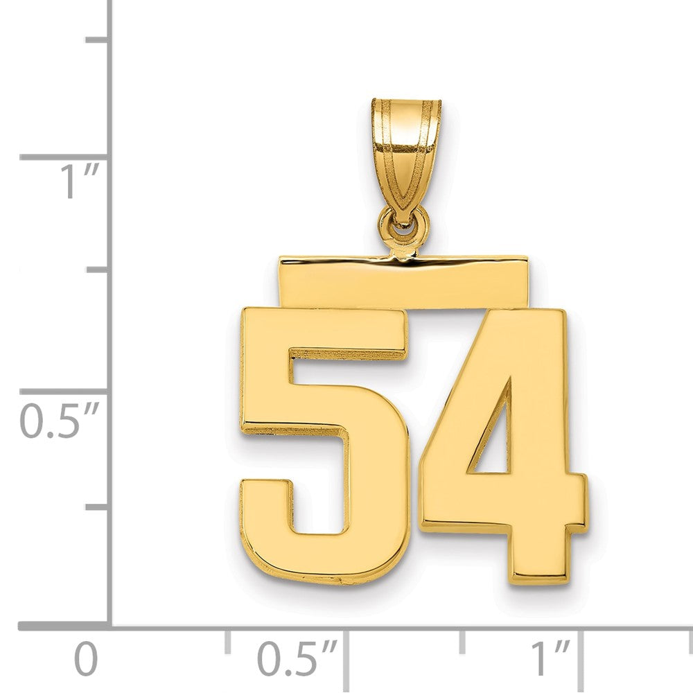 Charlie & Co Jewelry | 14k Medium Polished Number 54 Charm - Model MP54
