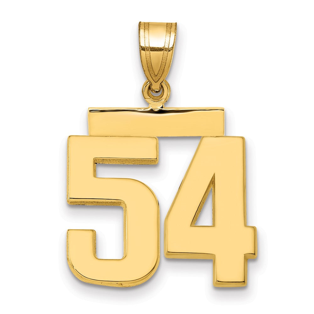 Charlie & Co Jewelry | 14k Medium Polished Number 54 Charm - Model MP54