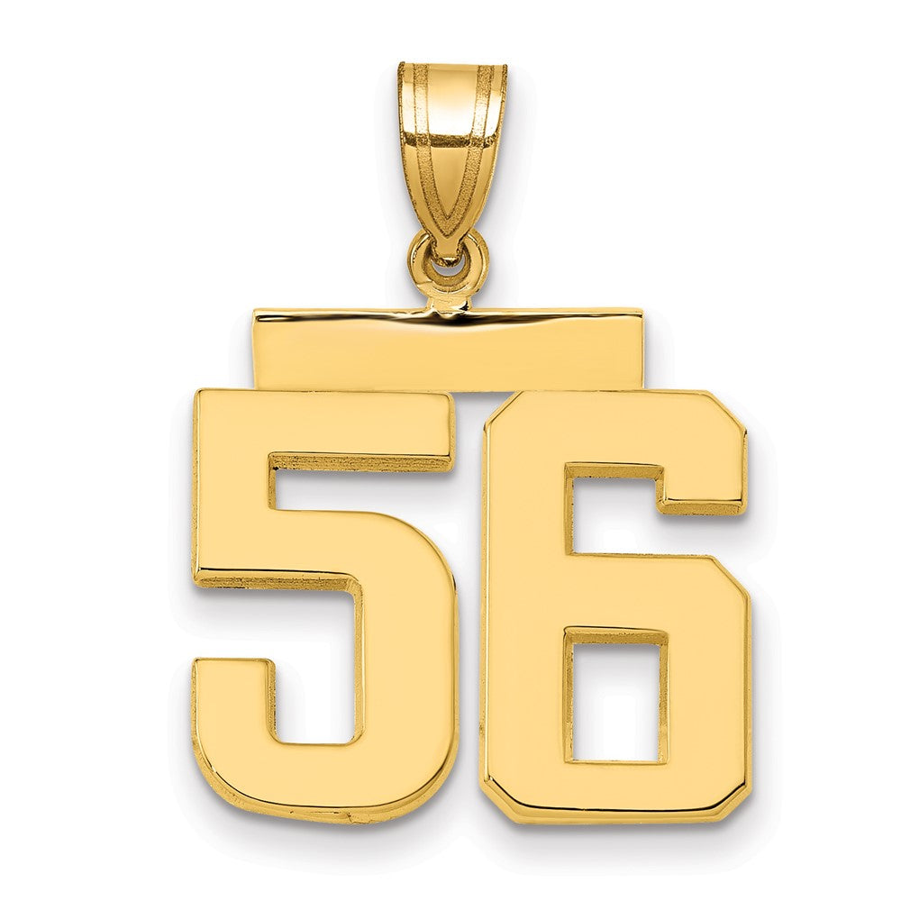 Charlie & Co Jewelry | 14k Medium Polished Number 56 Charm - Model MP56