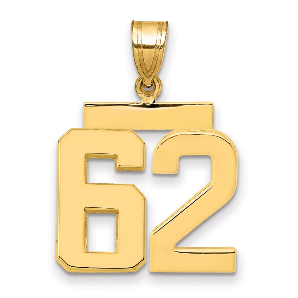 Charlie & Co Jewelry | 14k Medium Polished Number 62 Charm - Model MP62