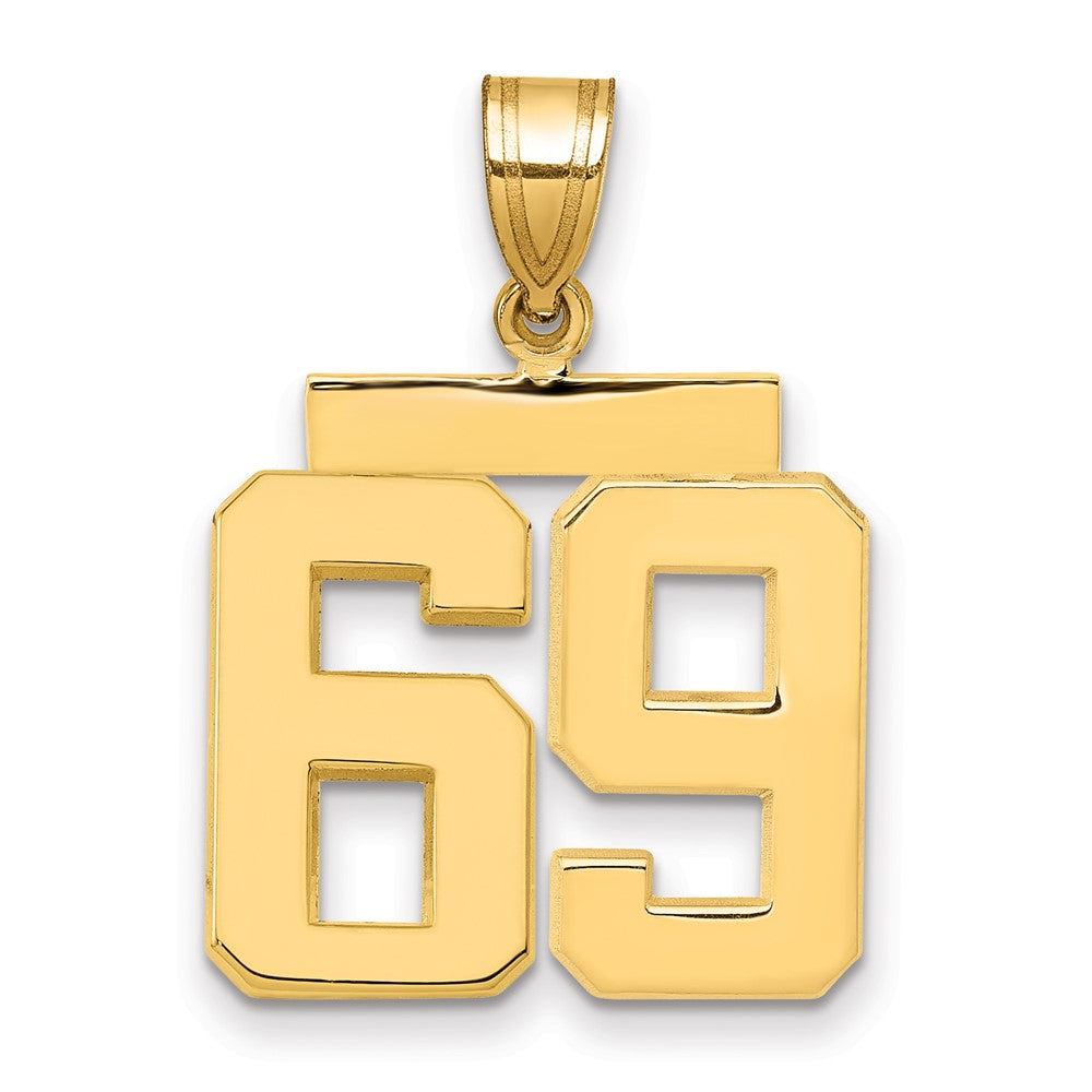 Charlie & Co Jewelry | 14k Medium Polished Number 69 Charm - Model MP69