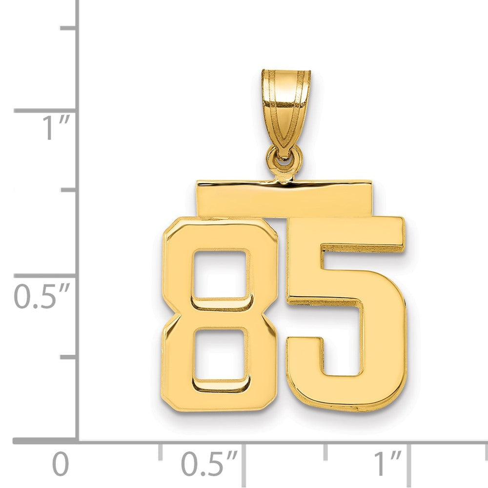 Charlie & Co Jewelry | 14k Medium Polished Number 85 Charm - Model MP85
