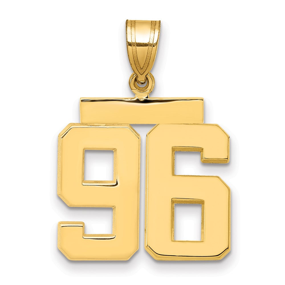 Charlie & Co Jewelry | 14k Medium Polished Number 96 Charm - Model MP96