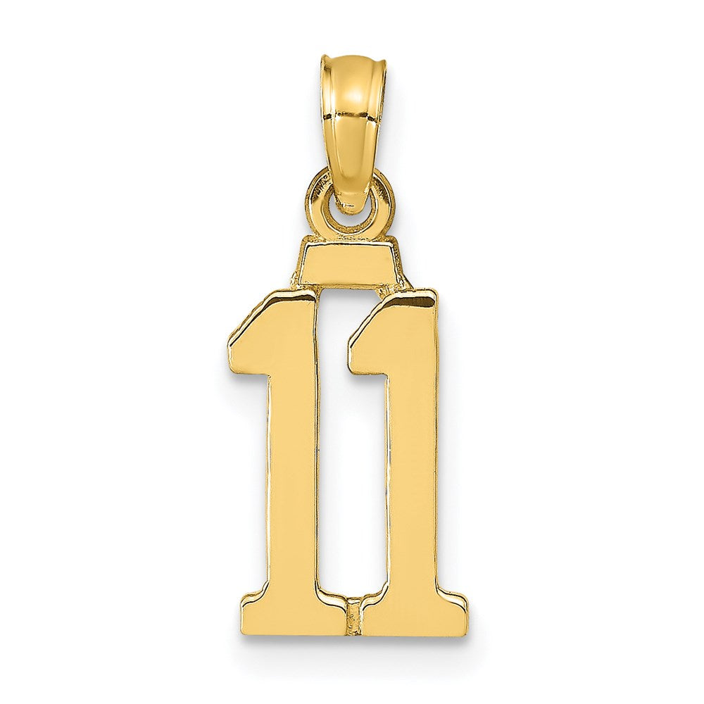 Charlie & Co Jewelry | 14k Polished Number 11 Pendant - Model NU11
