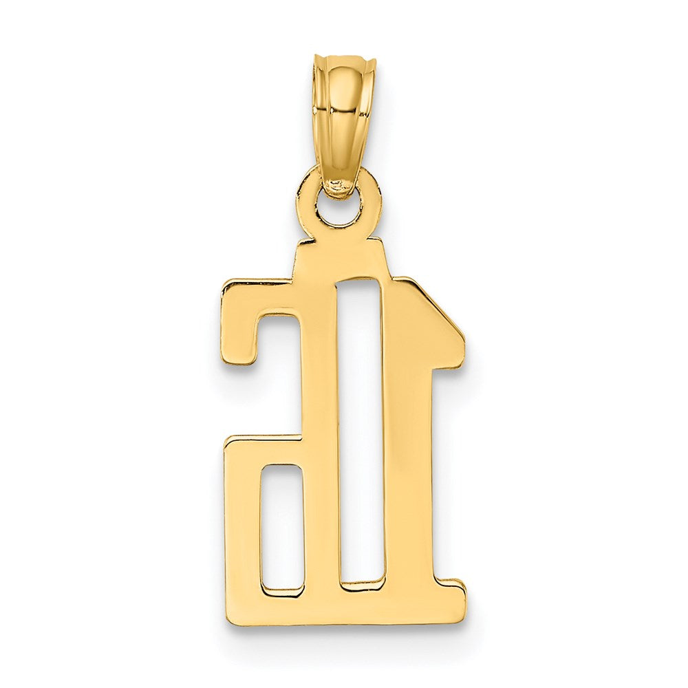 Charlie & Co Jewelry | 14k Polished Number 16 Pendant - Model NU16