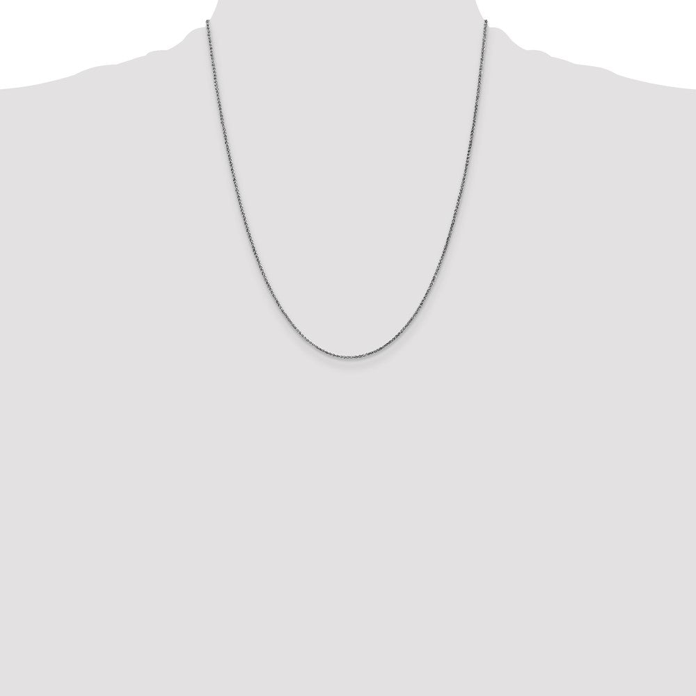 Charlie & Co Jewelry | 14k White Gold 22 Inch 1.25mm Diamond-cut Spiga With Lobster Clasp Chain - Model PEN127