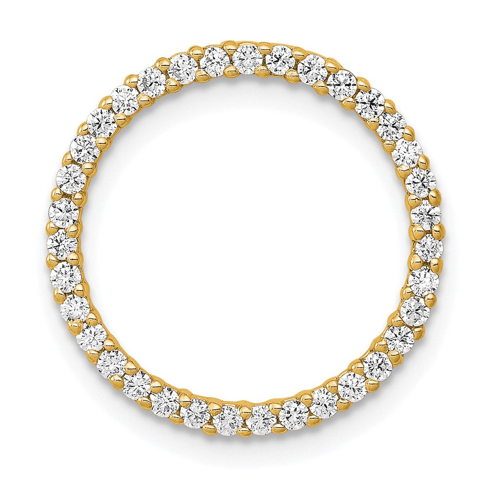 Charlie & Co Jewelry | 14k 1/3ct. Diamond Circle Chain Slide - Model PM4712-033-YA