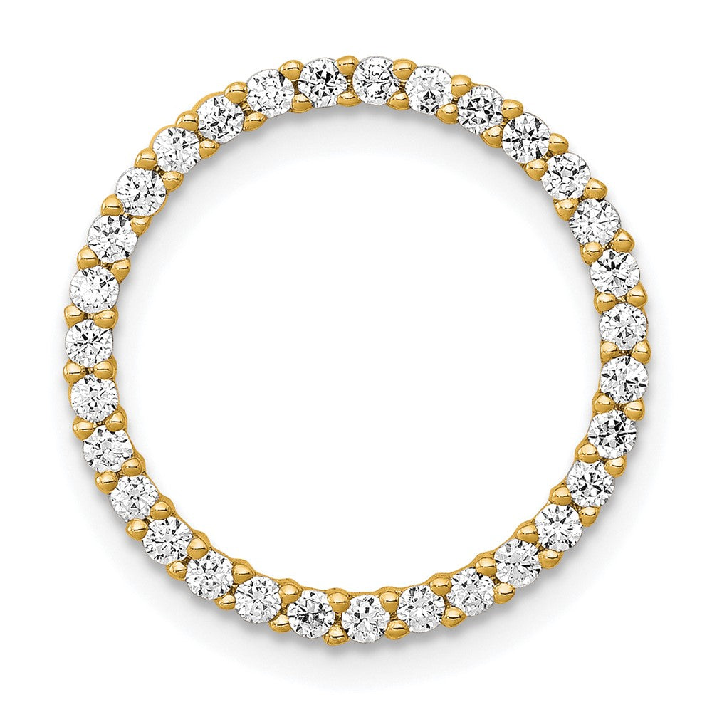 Charlie & Co Jewelry | 14k 3/8ct. Diamond Circle Chain Slide - Model PM4712-040-YA