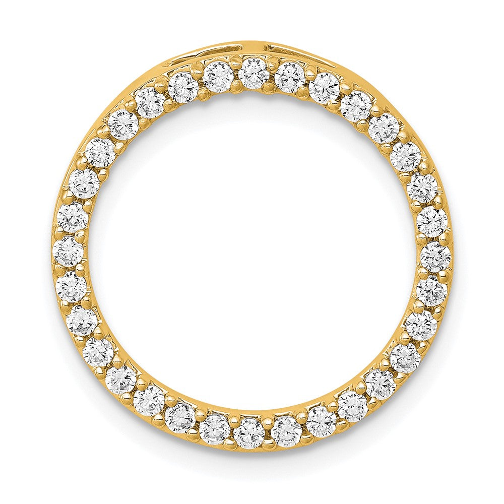 Charlie & Co Jewelry | 14k 1/2ct. Diamond Circle Chain Slide - Model PM4713-050-YA