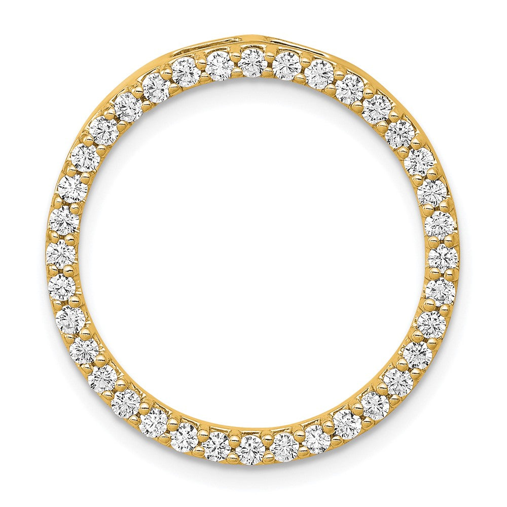 Charlie & Co Jewelry | 14k 3/4ct. Diamond Circle Chain Slide - Model PM4713-075-YA