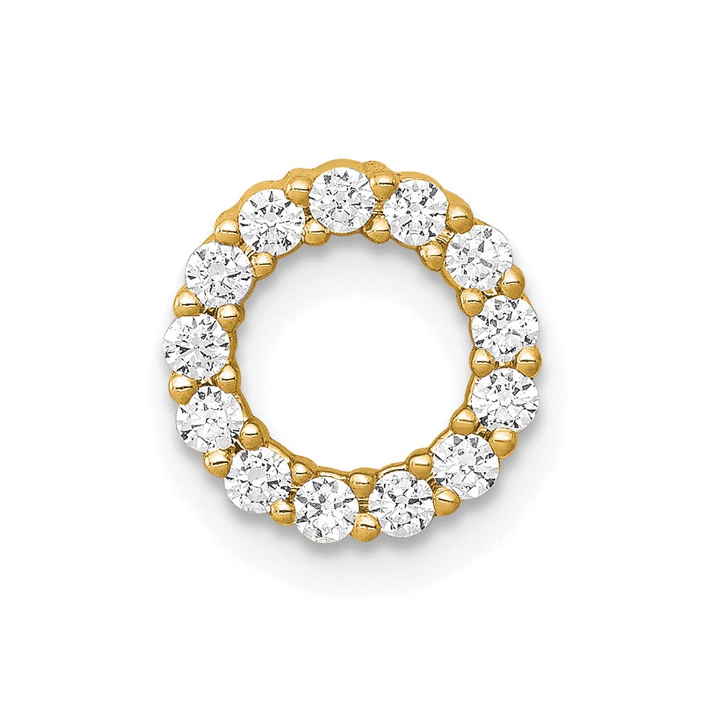 Charlie & Co Jewelry | 14k 1/4ct. Diamond Circle Chain Slide - Model PM4714-025-YA