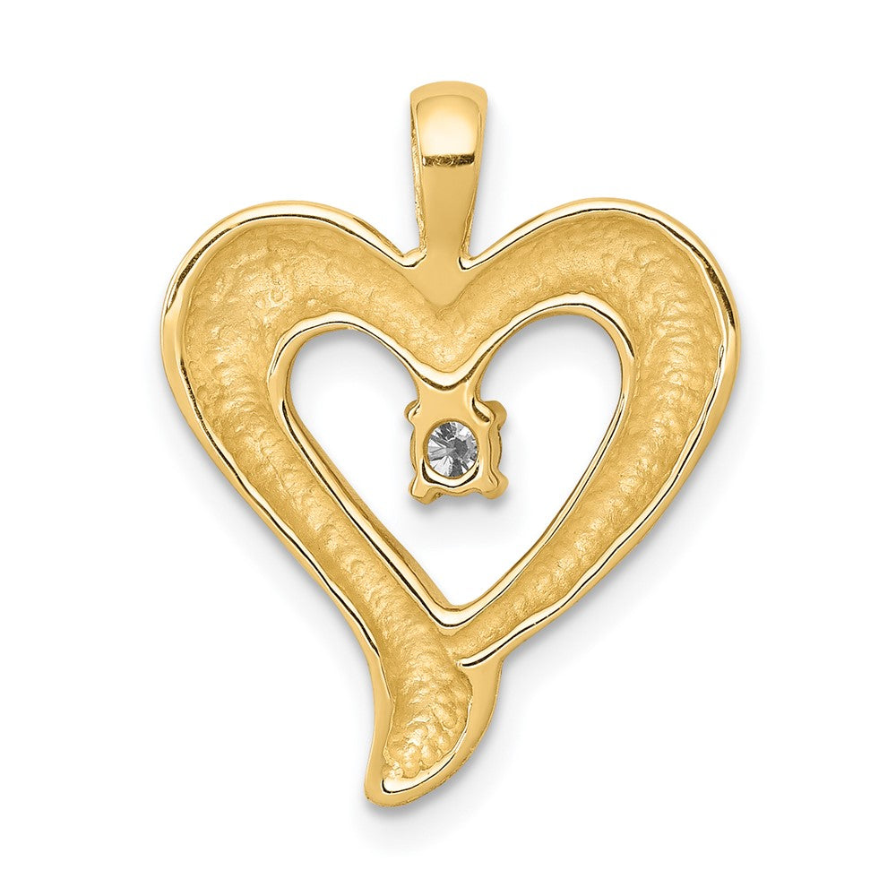 Charlie & Co Jewelry | 14k Aa Diamond Heart Pendant - Model PM4831-007-YA