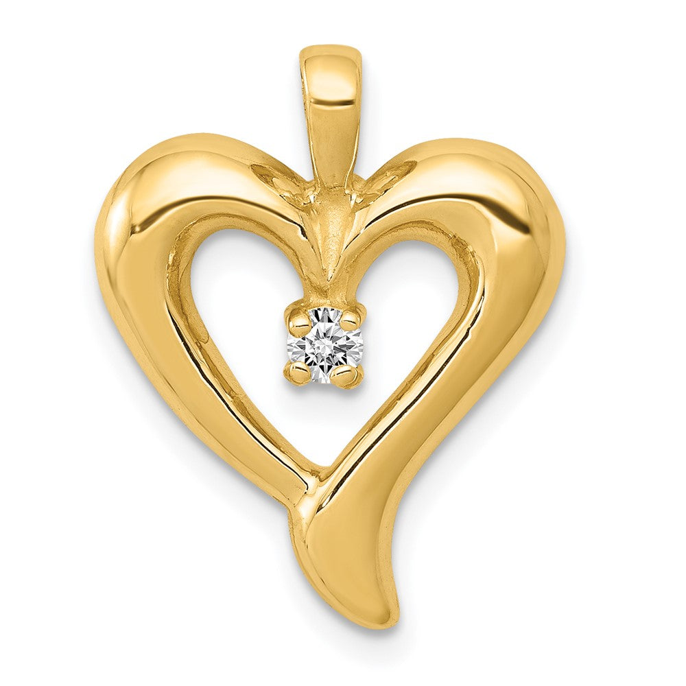 Charlie & Co Jewelry | 14k Aa Diamond Heart Pendant - Model PM4831-007-YA