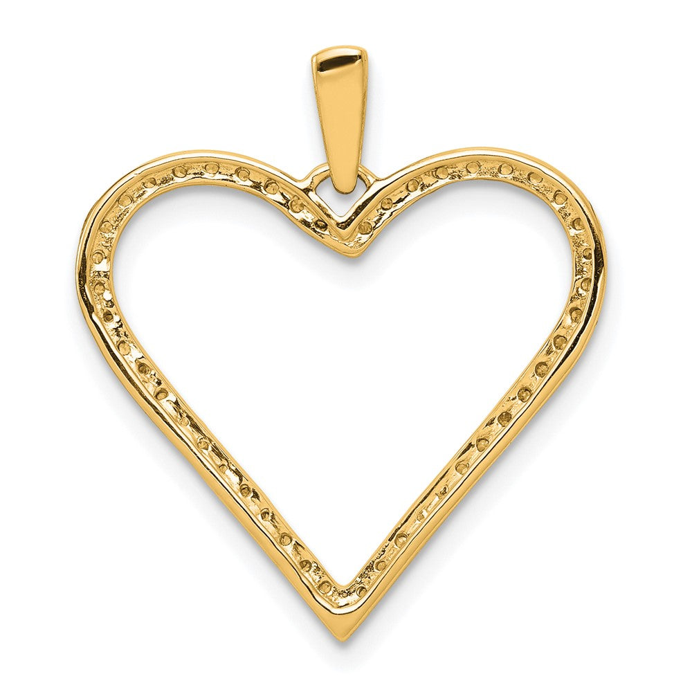 Gold 1/6ct. Diamond Heart Pendant Necklace - Model PM4871-016-YA - Charlie & Co. Jewelry