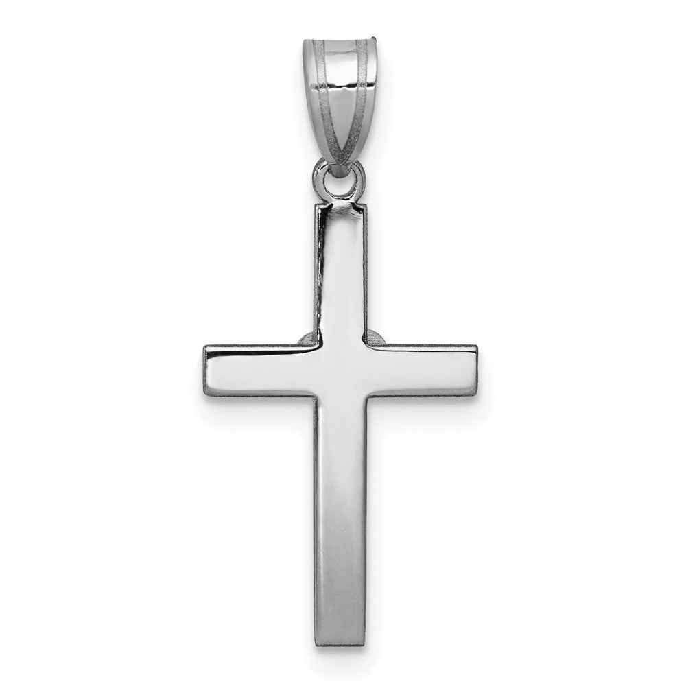 White Gold .01ct Diamond Heart Cross Pendant - Model PM5038-001-WA - Charlie & Co. Jewelry