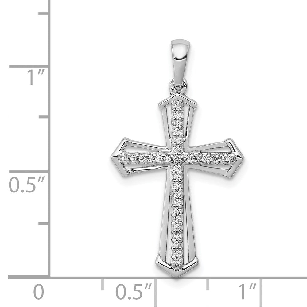 White Gold 1/8ct. Diamond Passion Cross Pendant - Model PM5123-013-WA - Charlie & Co. Jewelry