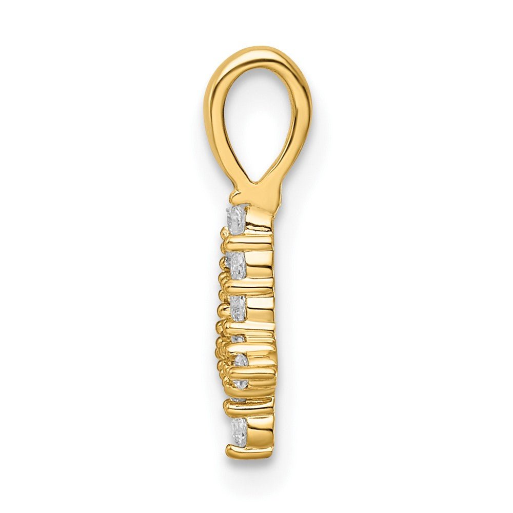 Charlie & Co Jewelry | 14k Diamond Number 4 Pendant - Model PM8369-4-013-YA
