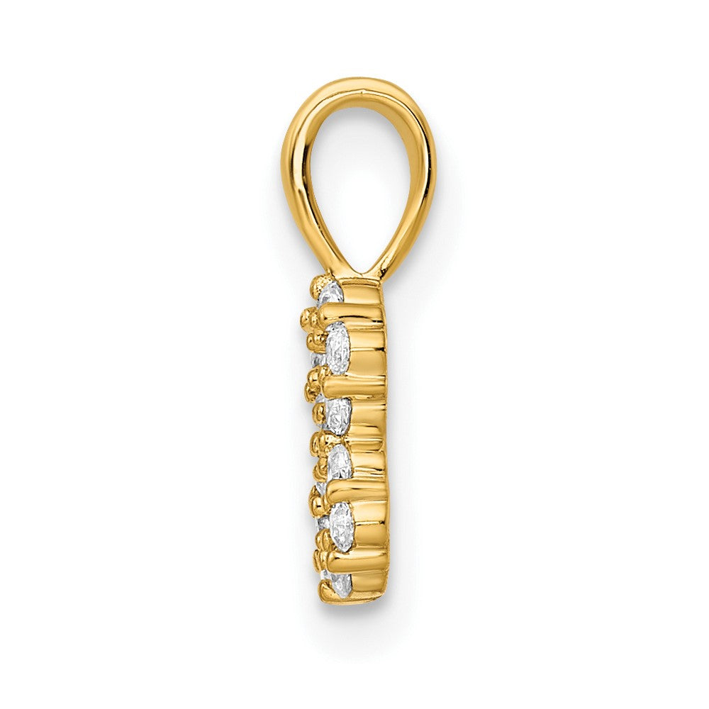 Charlie & Co Jewelry | 14k Diamond Number 8 Pendant - Model PM8369-8-013-YA