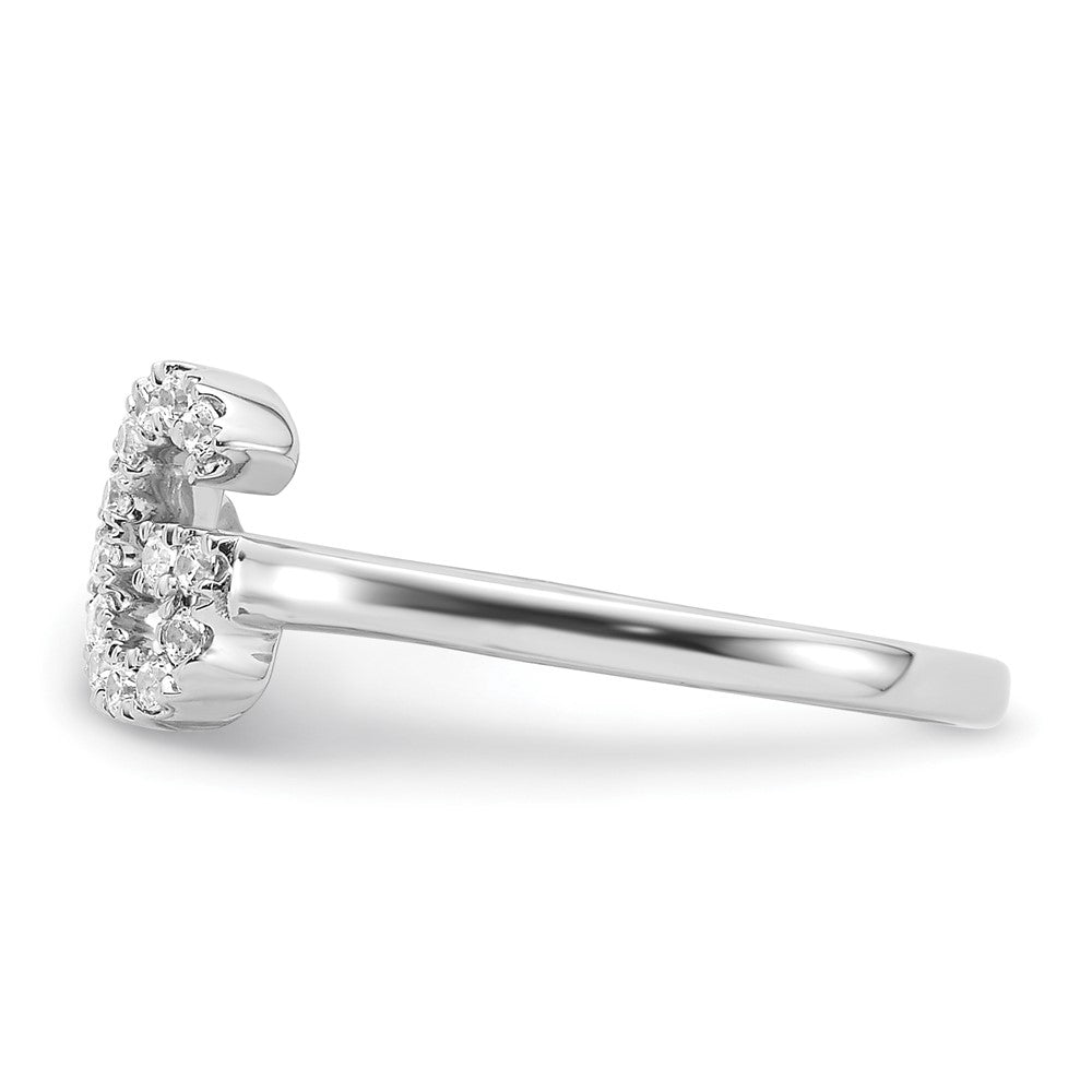 White Gold Lab Grown Diamond VS/SI FGH Initial G Adjustable Ring Model-RM10277G-017-WLG - Charlie & Co. Jewelry