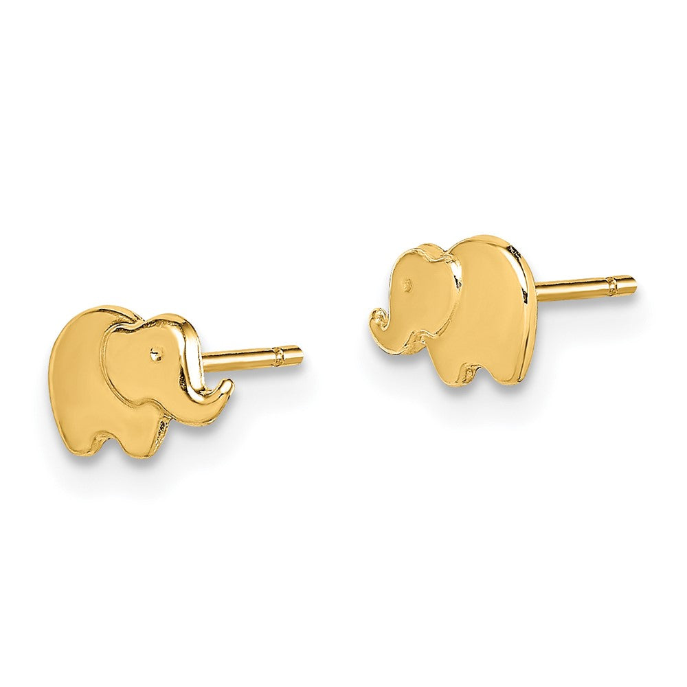 14K Gold Madi K Elephant Post Earrings - Charlie & Co. Jewelry