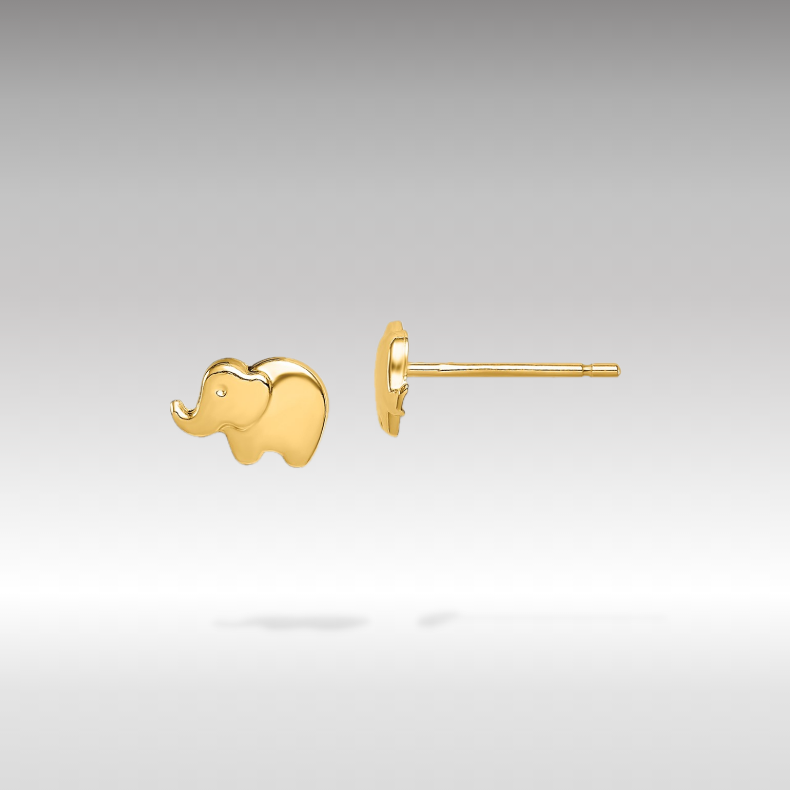 14K Gold Madi K Elephant Post Earrings - Charlie & Co. Jewelry