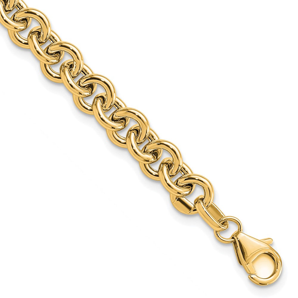 Charlie & Co Jewelry | 14k Polished Fancy 6.5mm Rolo Link Bracelet - Model SF2600