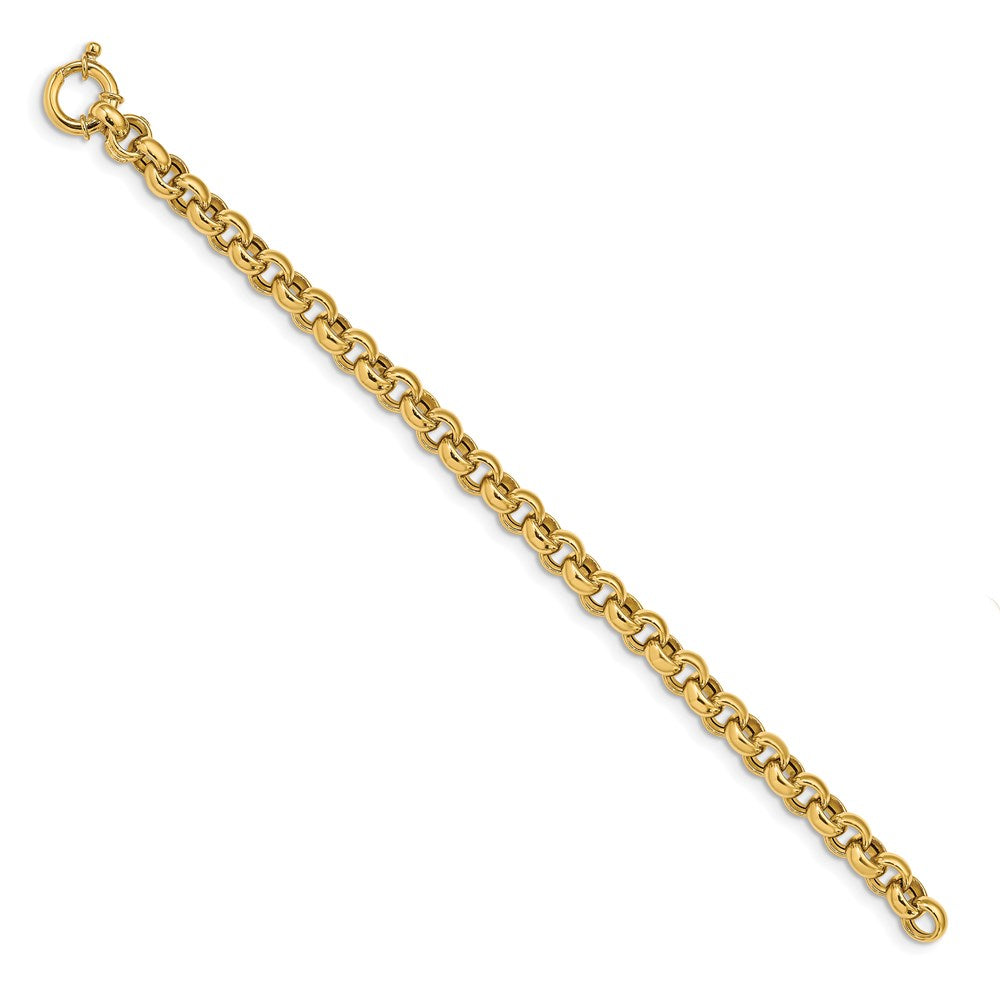 Charlie & Co Jewelry | 14k Polished Fancy Rolo Link Bracelet - Model SF2606