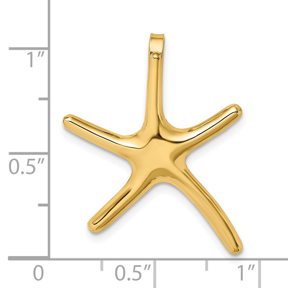 Charlie & Co Jewelry | 14k Polished Starfish Chain Slide - Model SL609