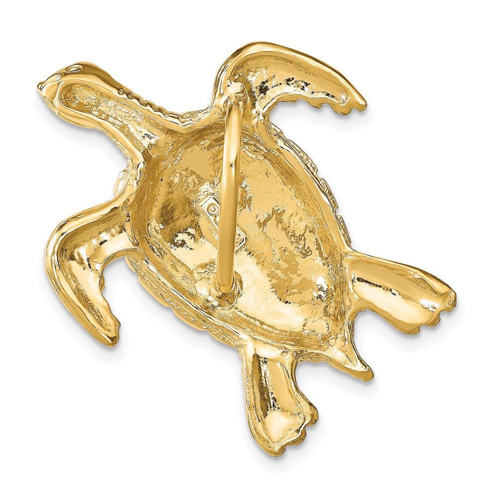 Charlie & Co Jewelry | 14k Polished Sea Turtle Slide - Model SL619