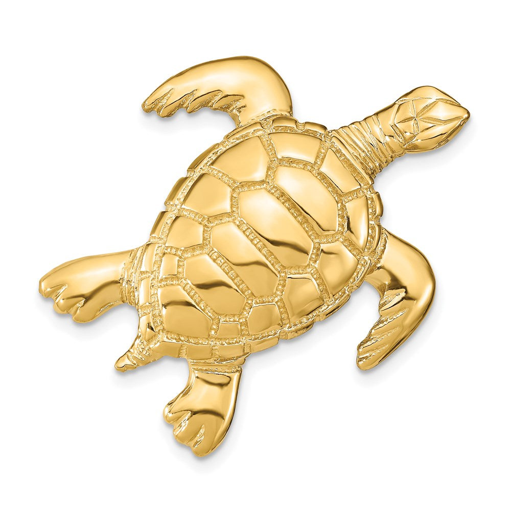 Charlie & Co Jewelry | 14k Polished Sea Turtle Slide - Model SL619