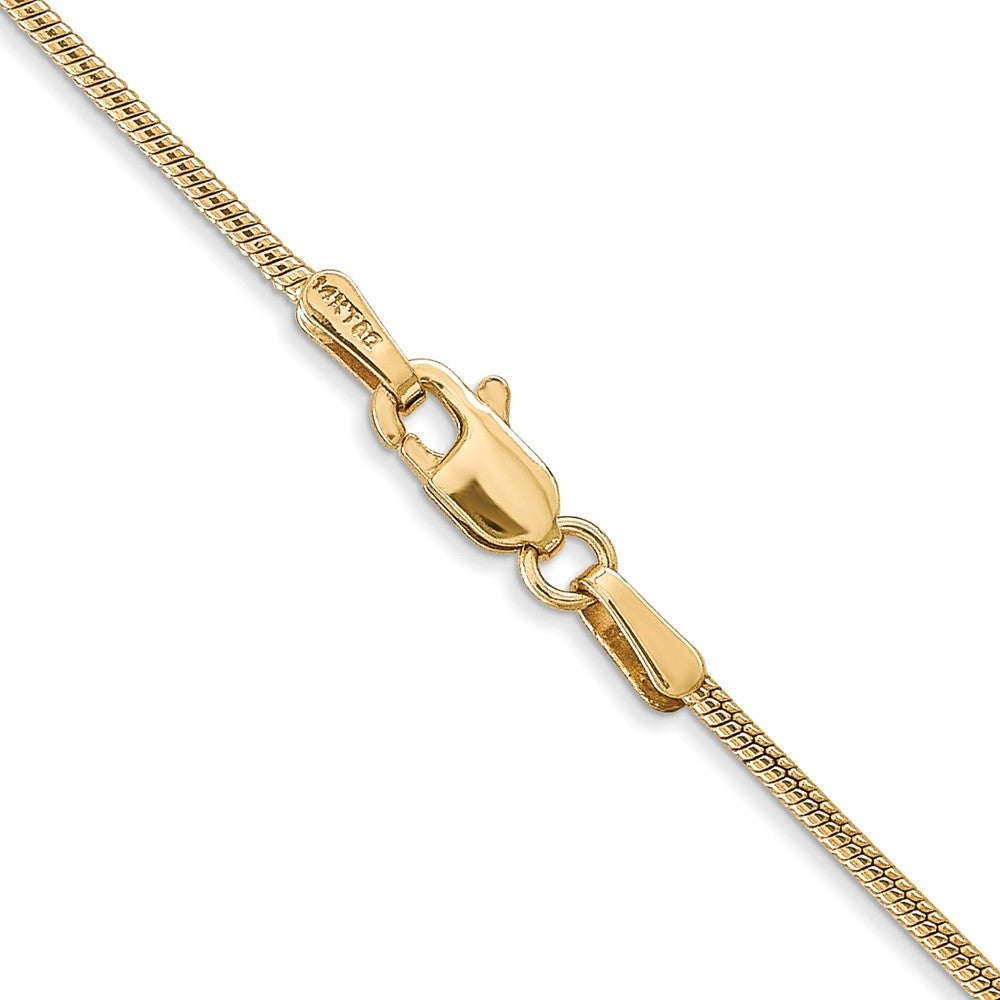 Charlie & Co Jewelry | 14k 16 Inch 1.4mm Round Snake Lobster Clasp Chain - Model SNA120