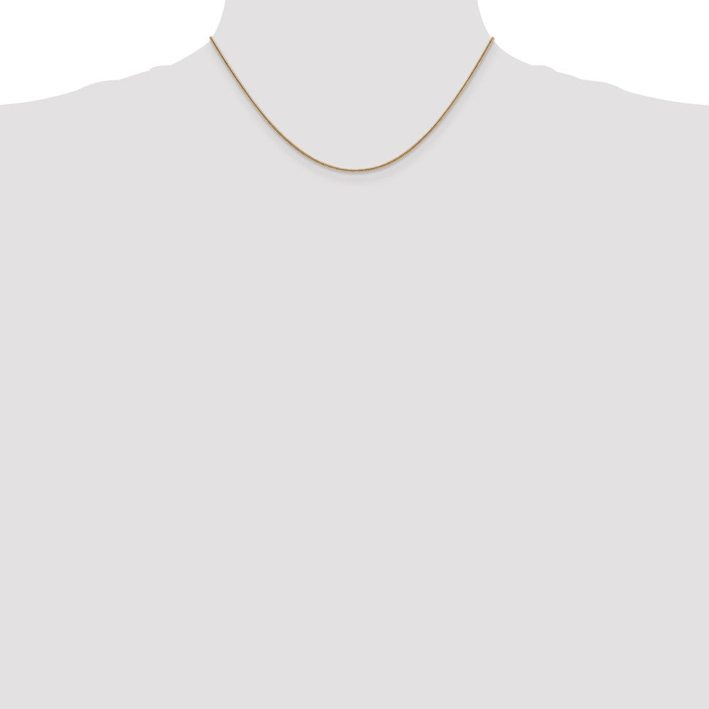 Charlie & Co Jewelry | 14k 16 Inch 1.4mm Round Snake Lobster Clasp Chain - Model SNA120