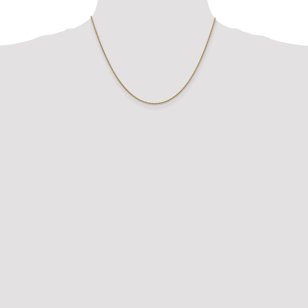 Charlie & Co Jewelry | 14k 16 Inch 1.4mm Round Snake Lobster Clasp Chain - Model SNA120