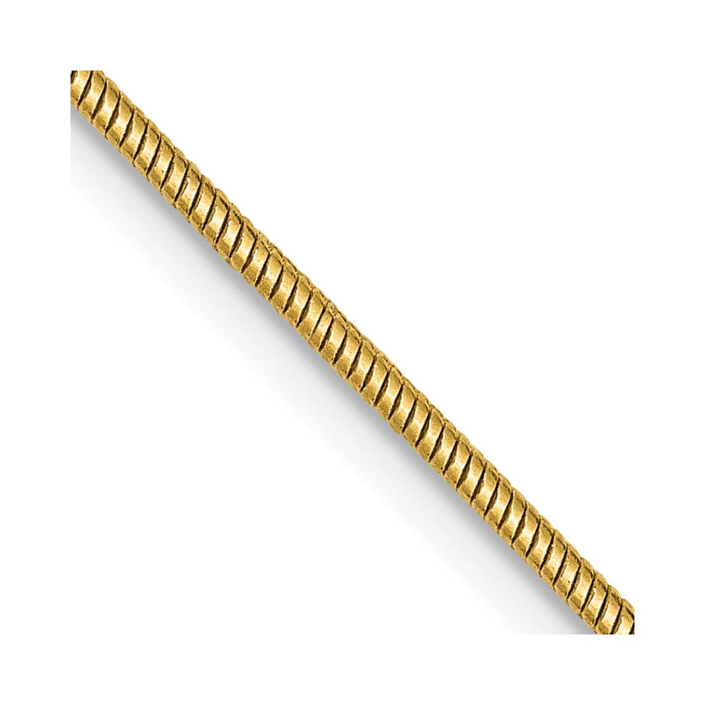 Charlie & Co Jewelry | 14k 16 Inch 1.4mm Round Snake Lobster Clasp Chain - Model SNA120