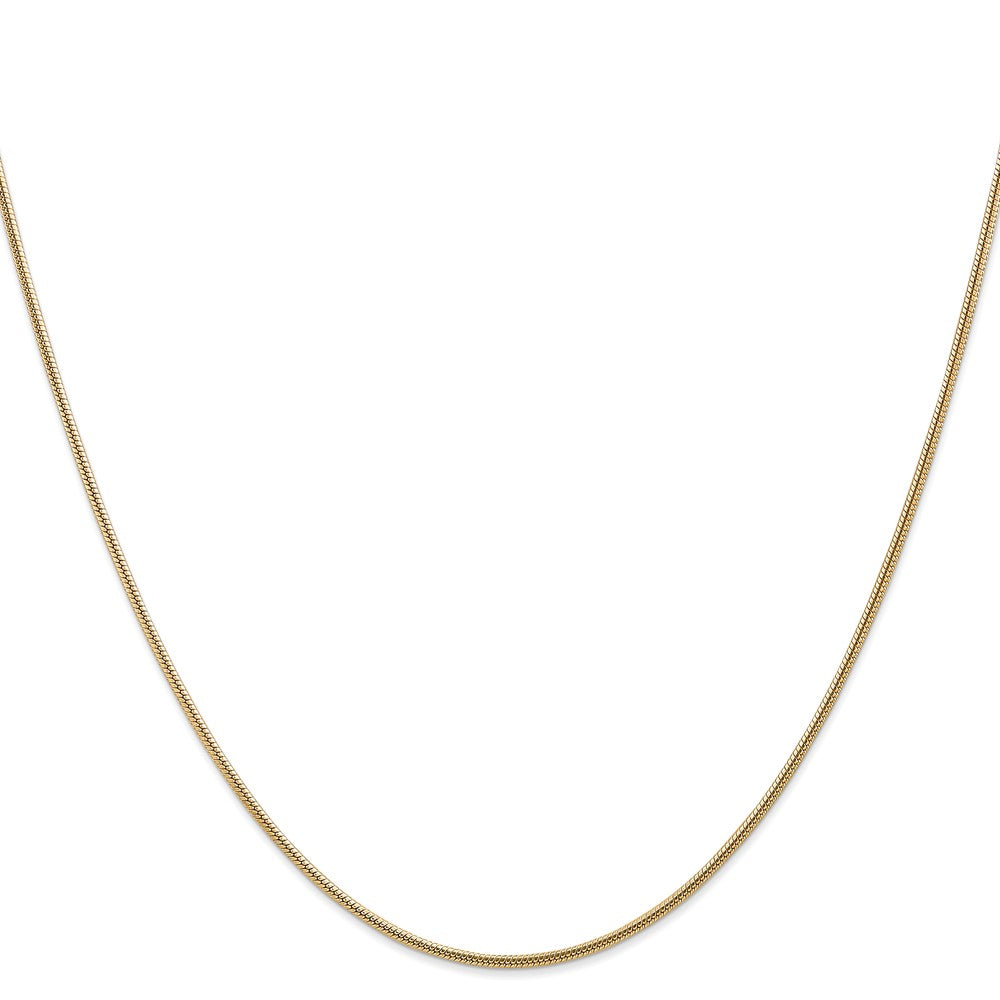 Charlie & Co Jewelry | 14k 7 Inch 1.6mm Round Snake Lobster Clasp Bracelet - Model SNA160