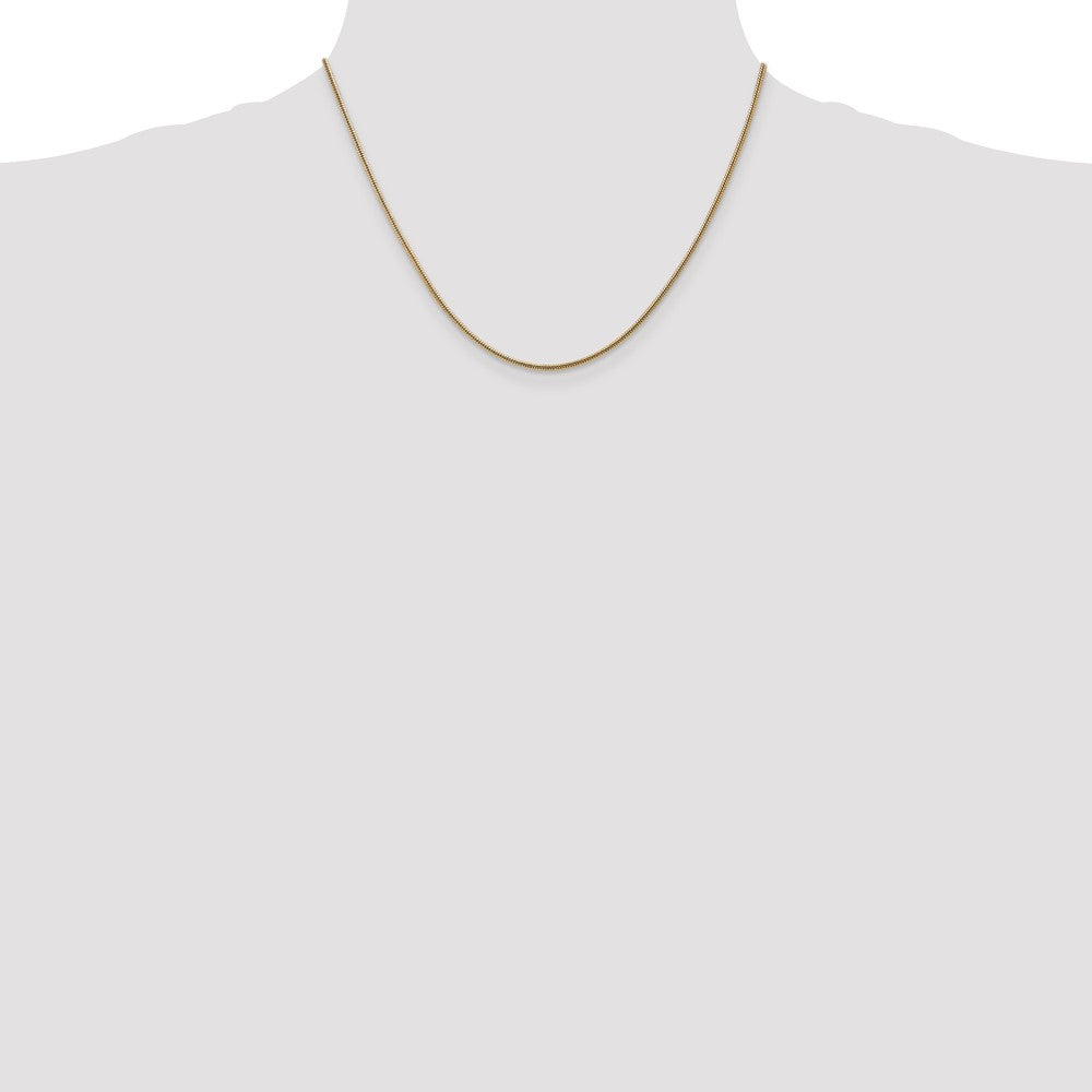 Charlie & Co Jewelry | 14k 7 Inch 1.6mm Round Snake Lobster Clasp Bracelet - Model SNA160