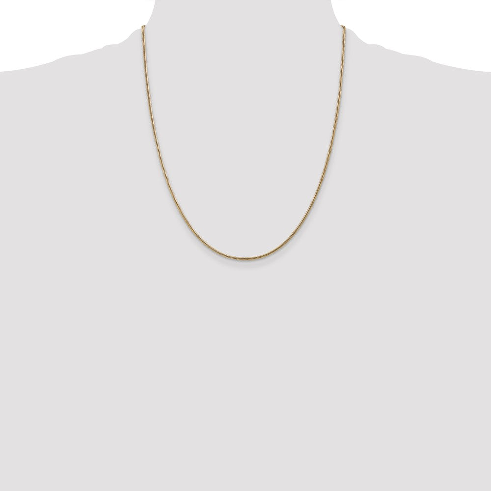 Charlie & Co Jewelry | 14k 7 Inch 1.6mm Round Snake Lobster Clasp Bracelet - Model SNA160