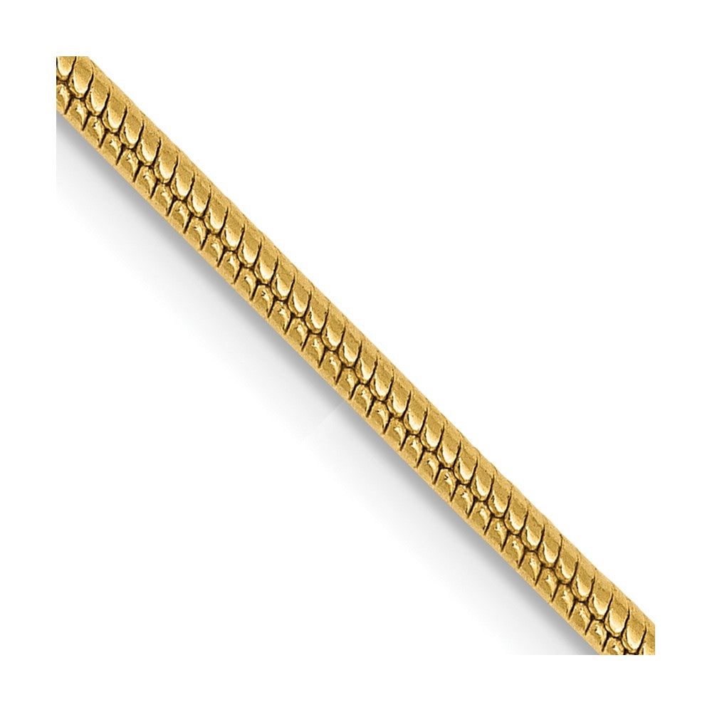 Charlie & Co Jewelry | 14k 7 Inch 1.6mm Round Snake Lobster Clasp Bracelet - Model SNA160