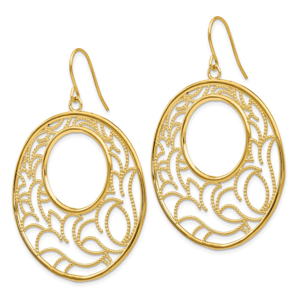 Gold Circle Earrings - Model TH609 - Charlie & Co. Jewelry