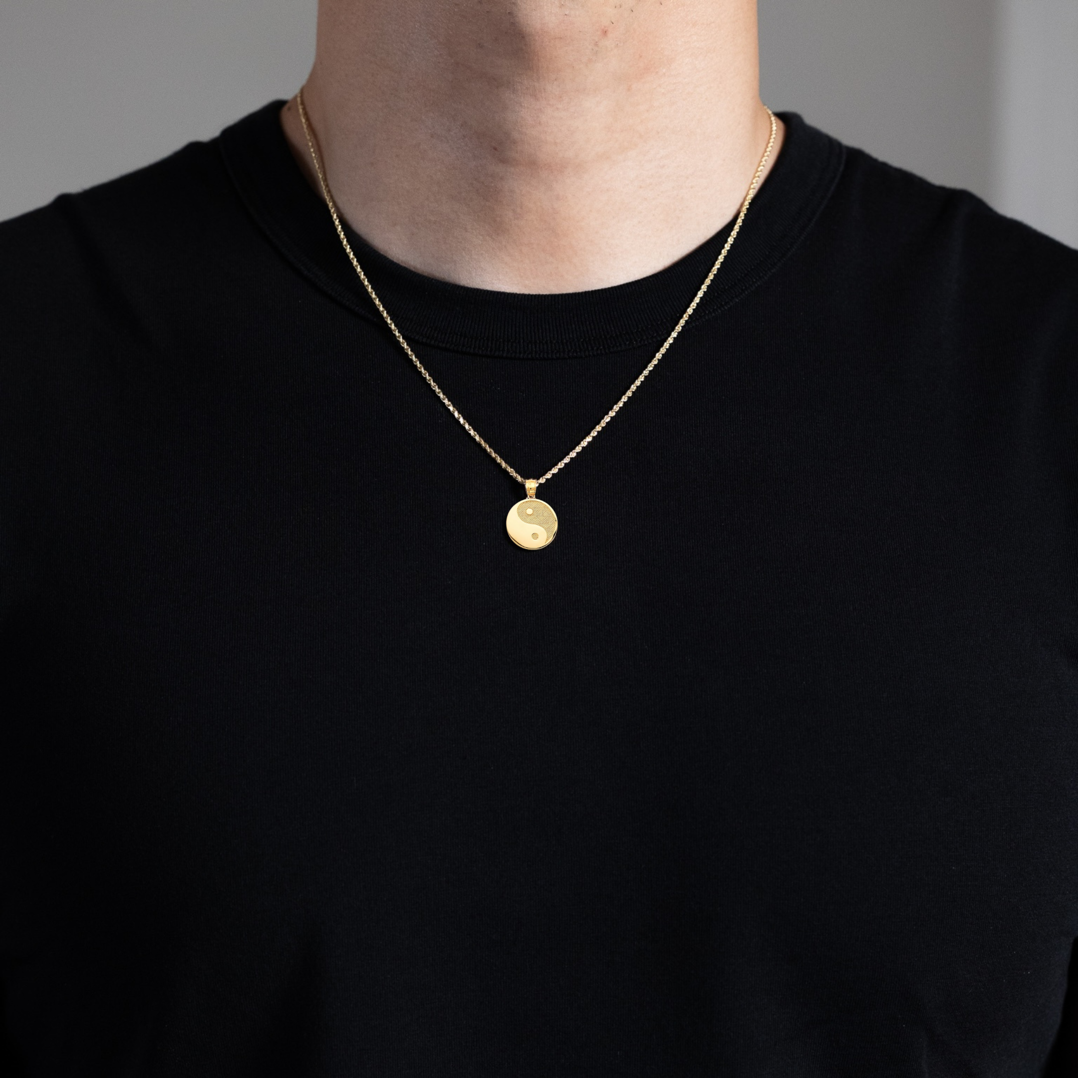 Gold Yin Yang Pendant - Model 2804 - Charlie & Co. Jewelry