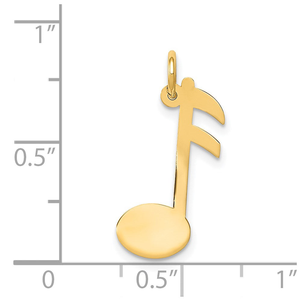 Charlie & Co Jewelry | 14k Polished Musical Note Charm - Model XAC929
