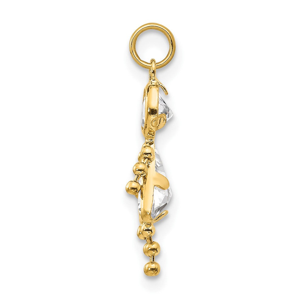 Charlie & Co Jewelry | 14k April Girl Birthstone Charm - Model XCK162