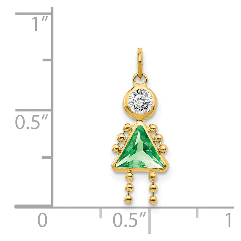 Charlie & Co Jewelry | 14k August Girl Birthstone Charm - Model XCK170