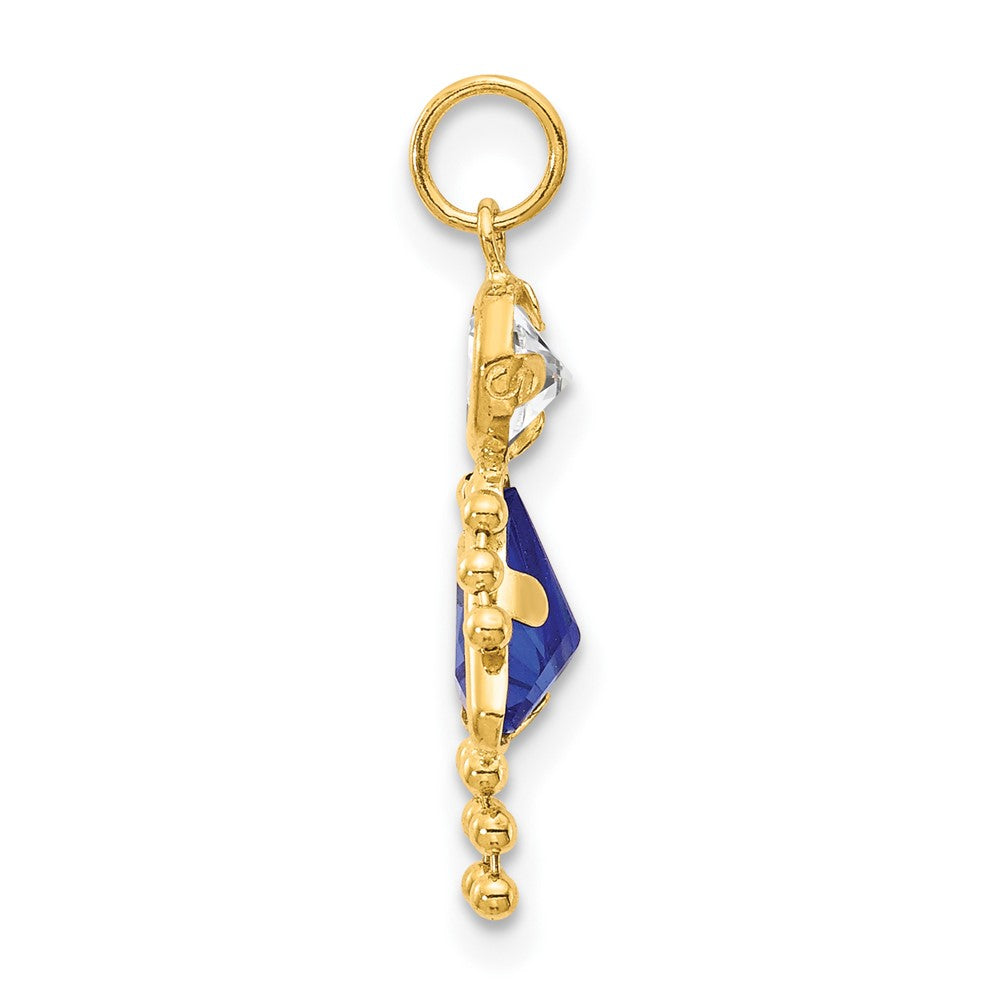 Charlie & Co Jewelry | 14k September Girl Birthstone Charm - Model XCK172